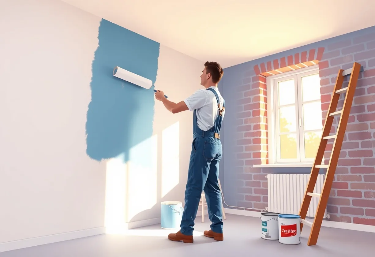 Peintre Olivet 45160 en intervention sur un chantier