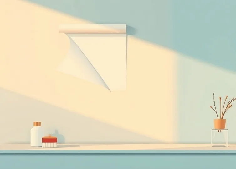 Pose de papier peint, rouleau et brosse à maroufler